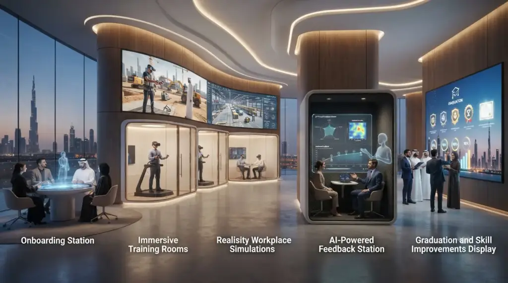 Immersive VR training simulation for workforce safety and skills in UAE