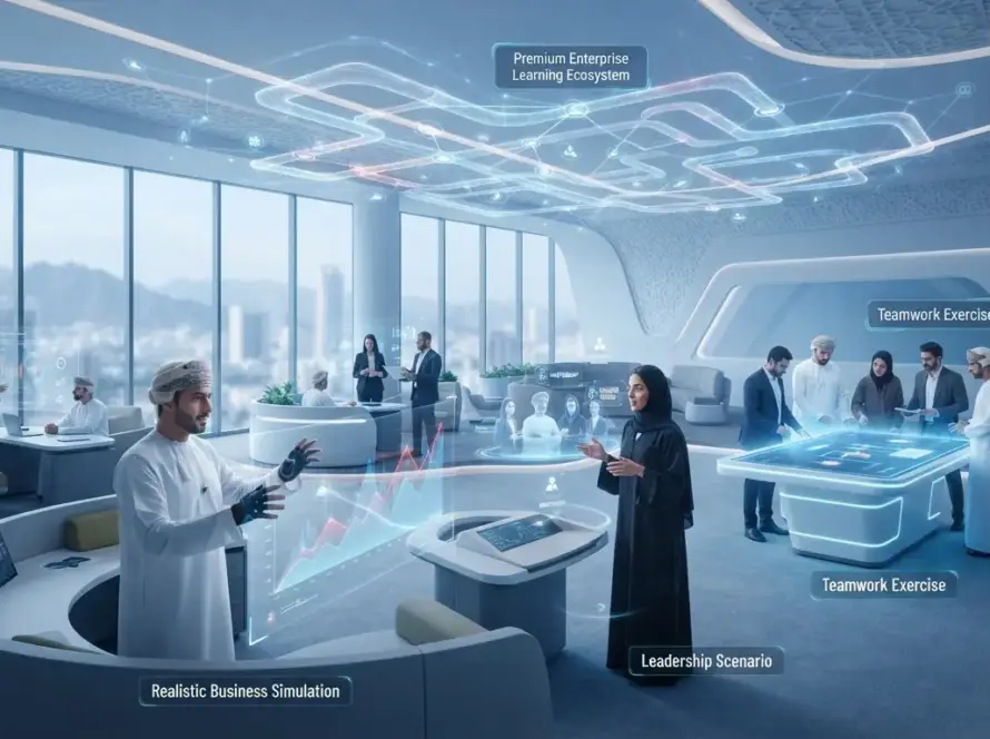 Immersive VR training simulation for workforce safety and skills in Oman.