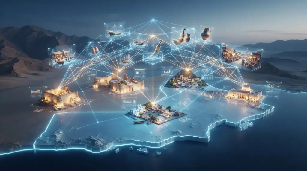 Gamified immersive tourism experience for cultural venues in Oman. 