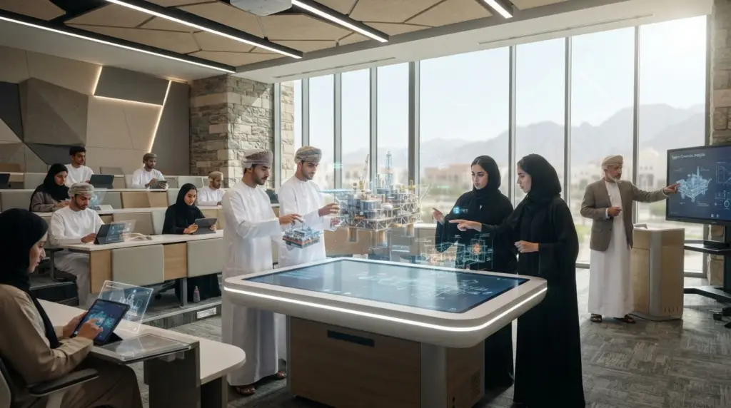 Educational serious games and immersive learning for students in Oman. 