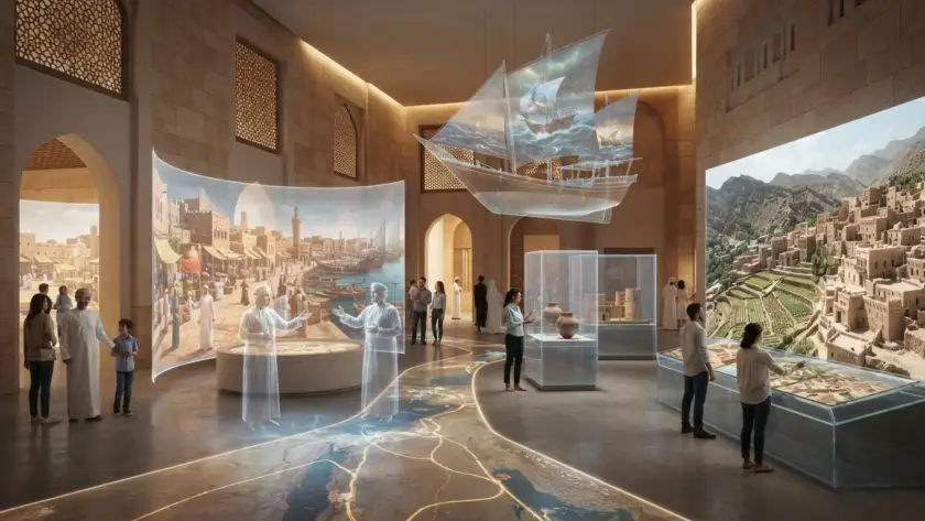 Gamified immersive tourism experience for cultural venues in Oman.