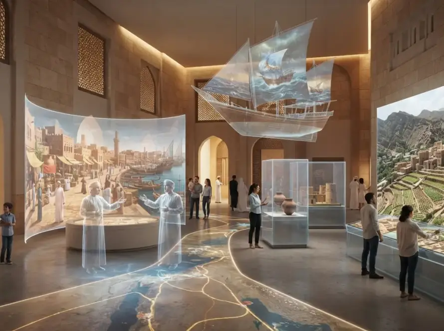 Gamified immersive tourism experience for cultural venues in Oman.