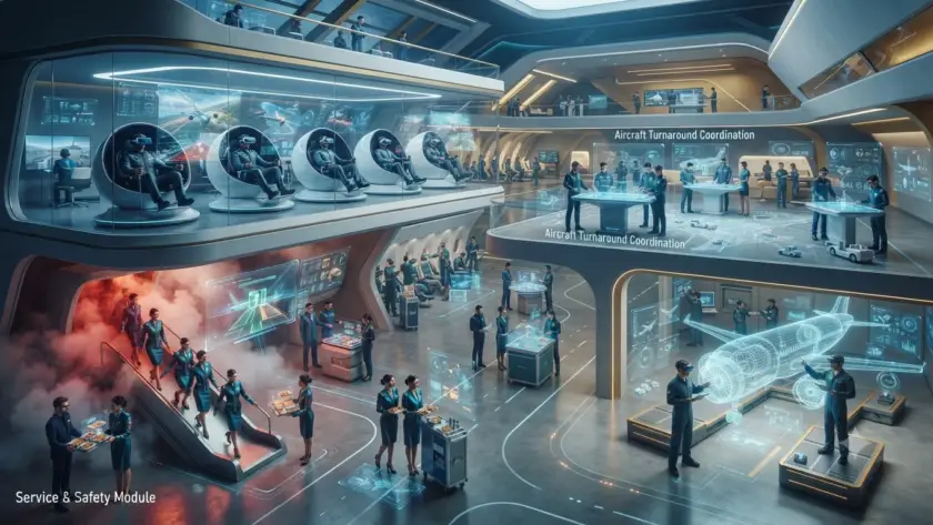 Immersive VR training simulation for workforce safety and skills in UAE.